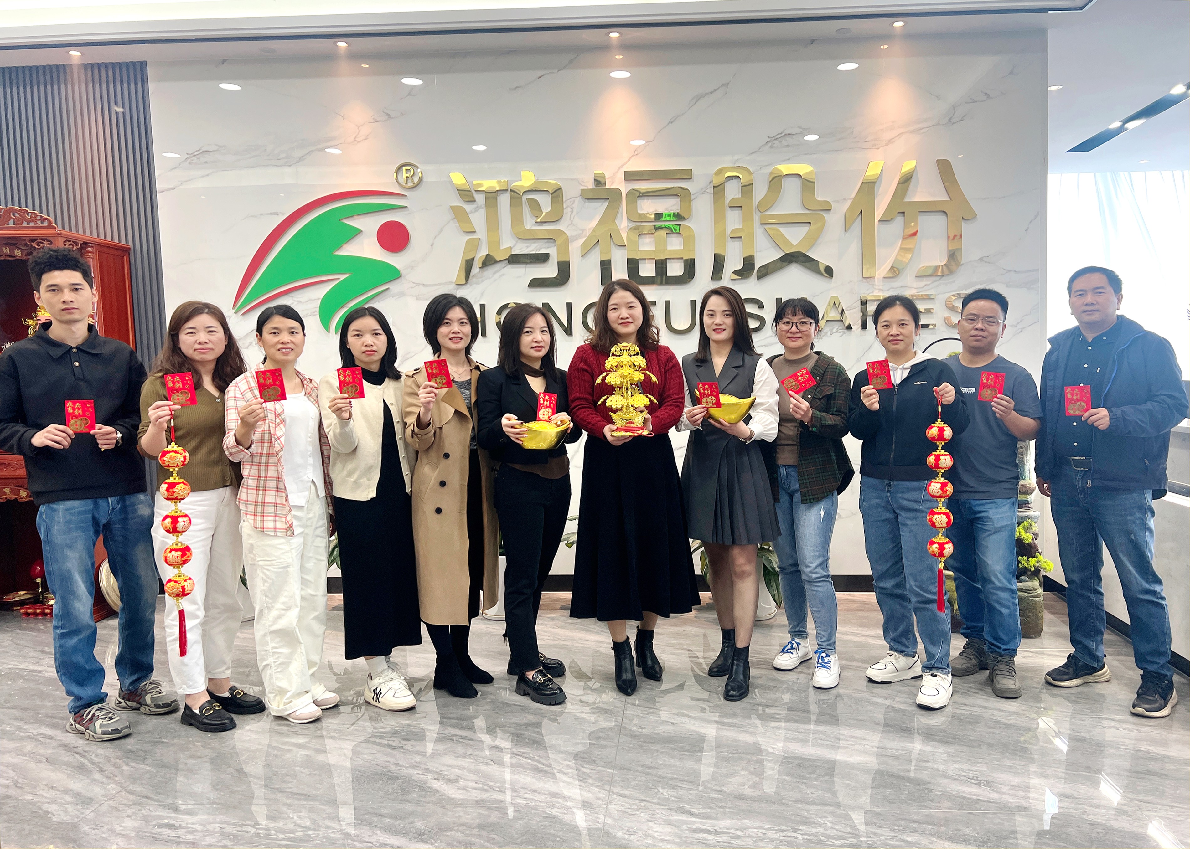 鞭炮齐声响，喜迎开门红！热烈祝贺鸿福股份开工仪式圆满礼成